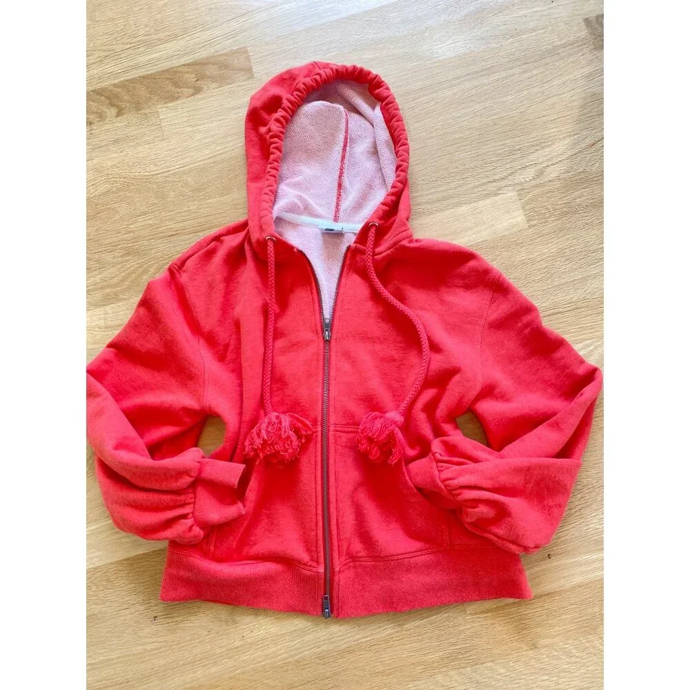 Cabi Tangerine Deluxe Full Zip Hoodie W's Small Balloon Sleeve Tassel 5657 - Picture 6 of 12